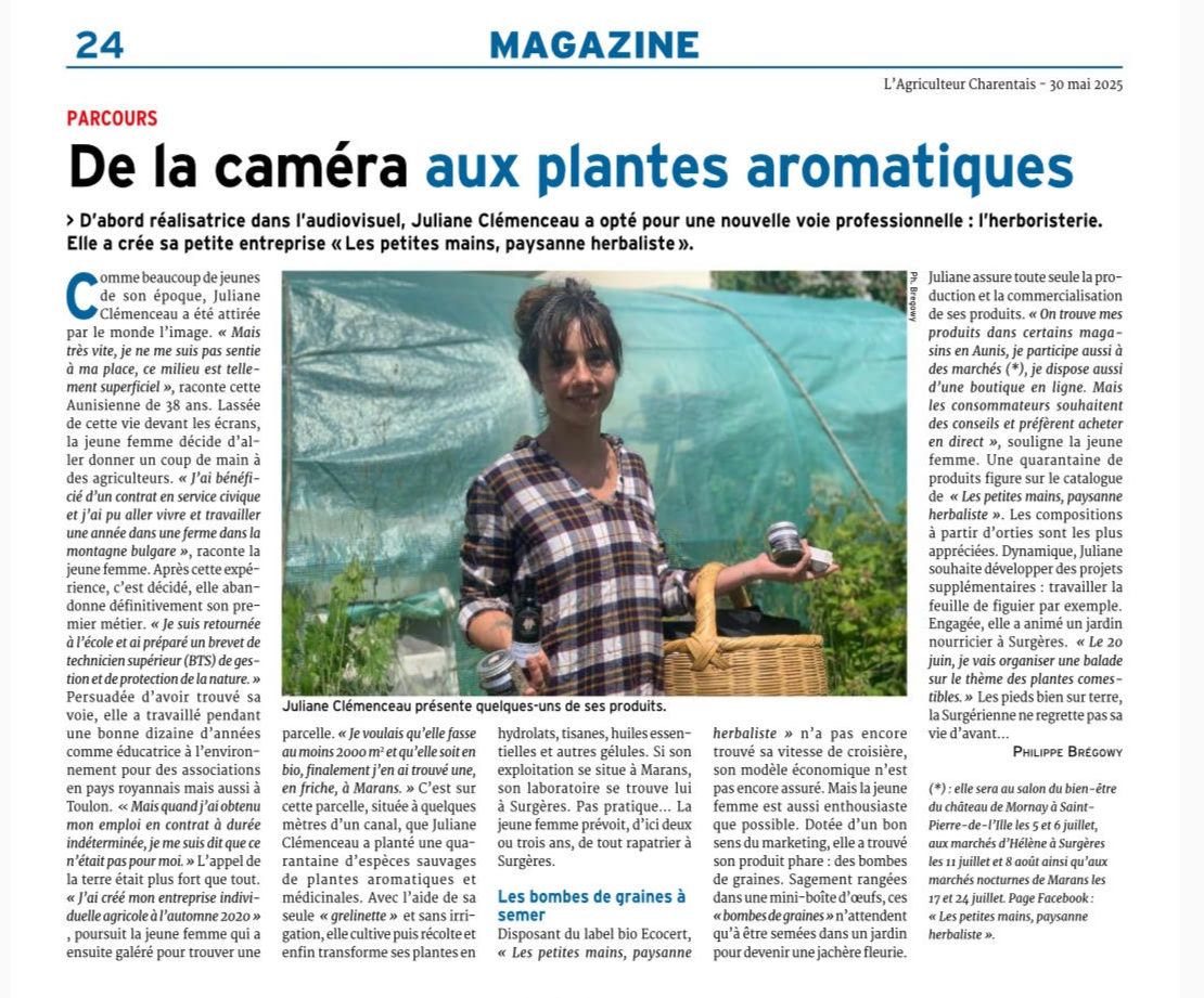 De la caméra aux plantes aromatiques